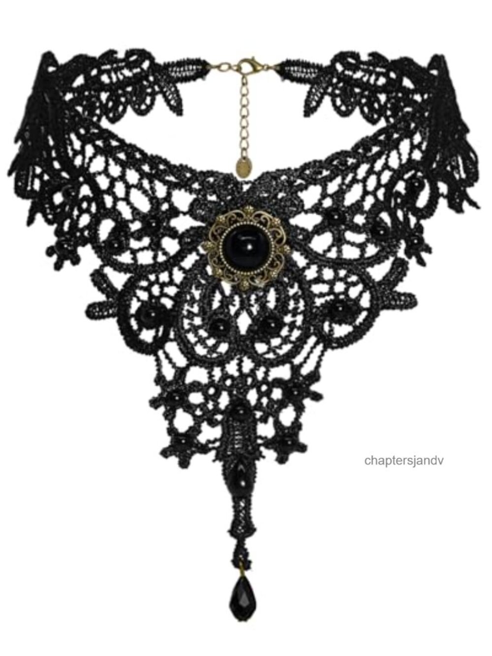 Lace Choker Necklace Gothic Chain Collar Costume Jewelry Adjustable Women